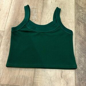 Dark green tank